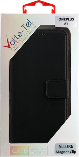 Volte-Tel Allure Magnet Wallet Δερματίνης Μαύρο (OnePlus 8T)