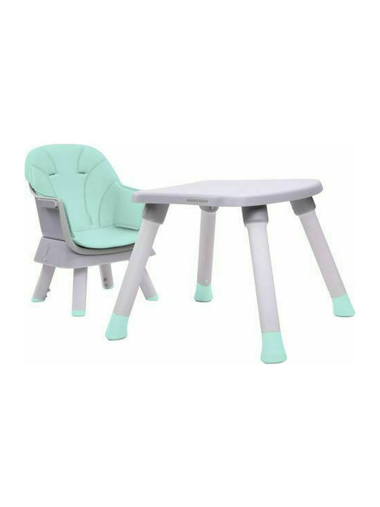 Kikka Boo Eat & Play Baby Highchair 6 in 1 with Adjustable Height Mint