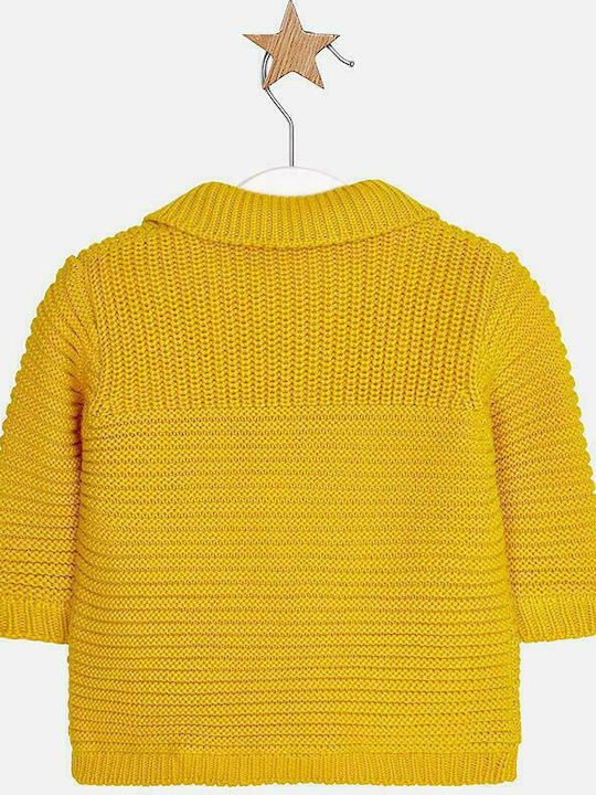 Kids Cardigan Knitted Yellow