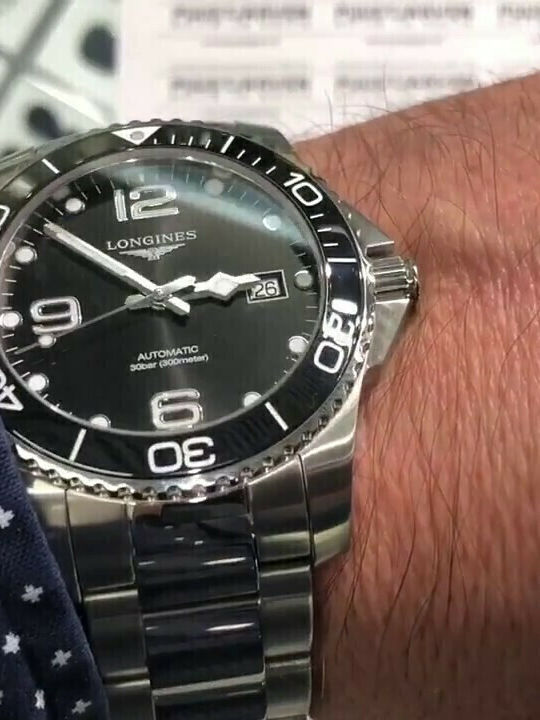 Longines Ανδρικό Ρολόι 41mm Χρονογράφος Αυτόματο με Ασημί Μεταλλικό Μπρασελέ