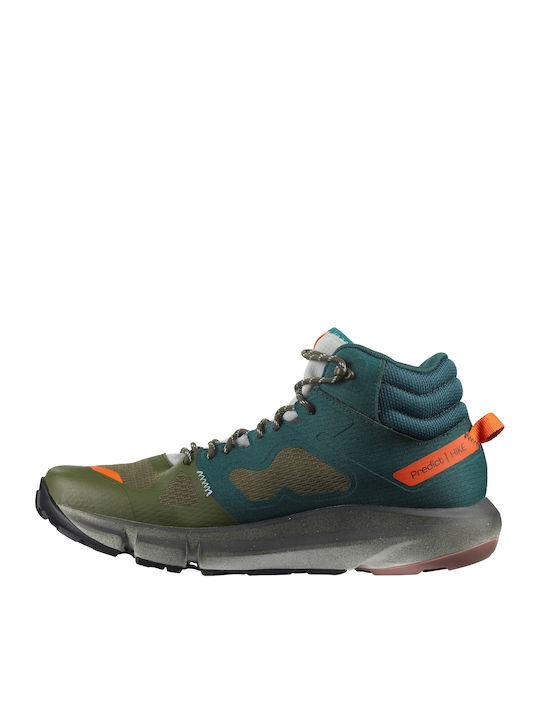 Salomon Predict Hike Mid GTX Ανδρικά Ορειβατικά Μποτάκια Αδιάβροχα με Μεμβράνη Gore-Tex Πράσινα