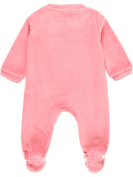 Boboli Baby Bodysuit Set Long-Sleeved Velvet Pink