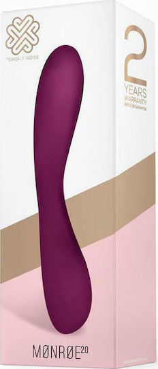 Engily Ross Monroe Vibe Silicone Rechargable Clasic Vibrator 19.1cm Violet