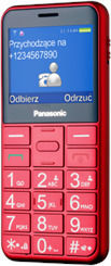 Panasonic KX-TU155 Single SIM Κινητό με Μεγάλα Κουμπιά Κόκκινο