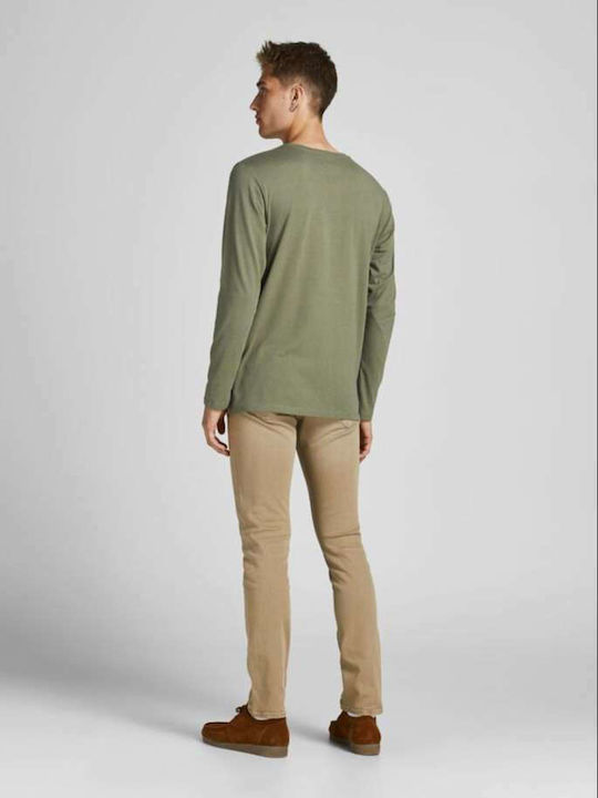 Jack & Jones Men's Long Sleeve Blouse Khaki