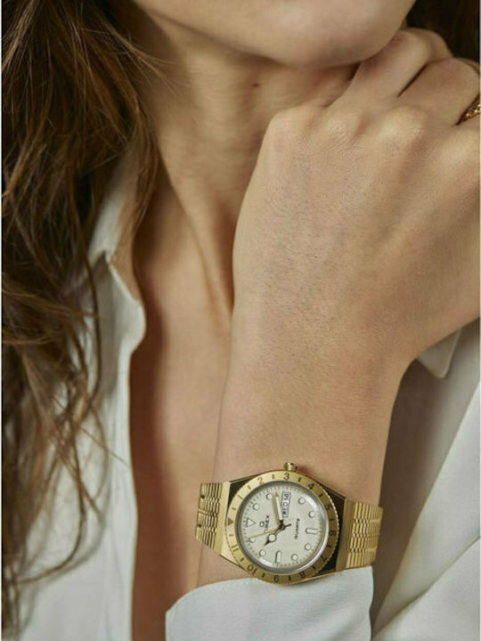 Timex Reissue Womens Watch 36mm Battery with Gold Stainless Steel Bracelet