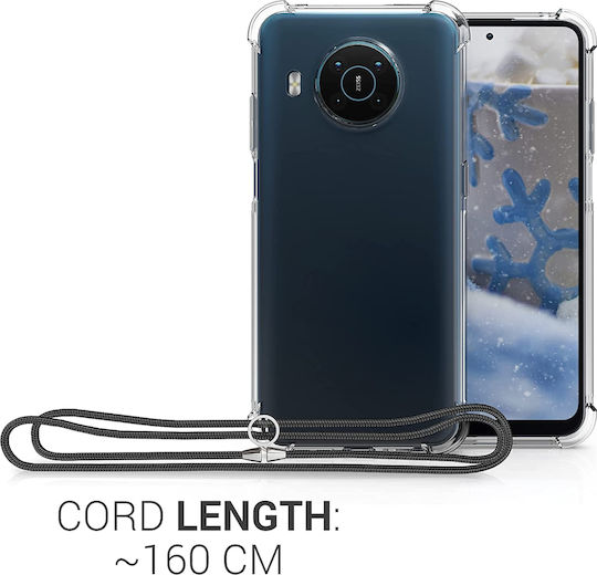 KWmobile Back Cover Silicon cu Curea Transparent (Nokia X20, X10)