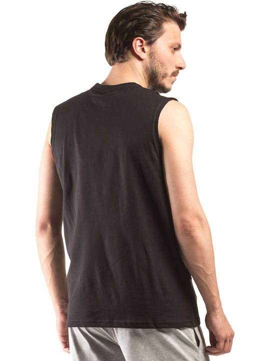 Venimo 118MST-116 Men's Sleeveless Blouse Black