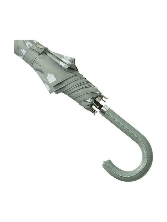 Fresk Kinderregenschirm Gebogener Handgriff Grüne 80cm