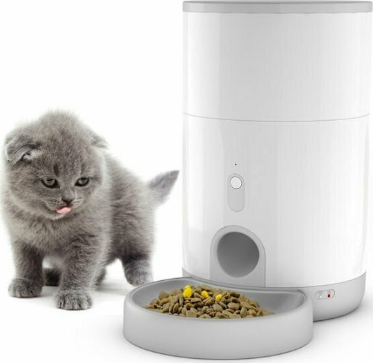 Petoneer Nutri Mini Smart Dispenser Automatic Silicone Feeder for Dog & Cat 2.6lt 31cm in White Color