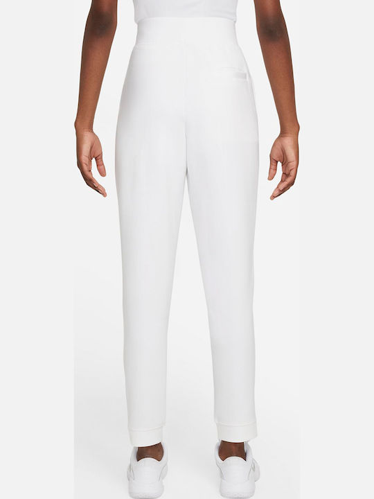 Court Dri-FIT Hohe Taille Jogginghose mit Gummizug Weiß