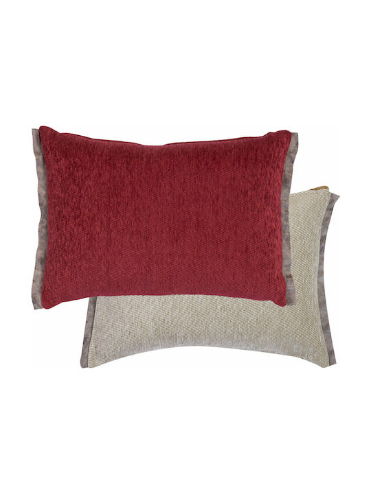 Nef-Nef Homeware Sofa Cushion Tanger Bordo / Ecru 40x55cm.