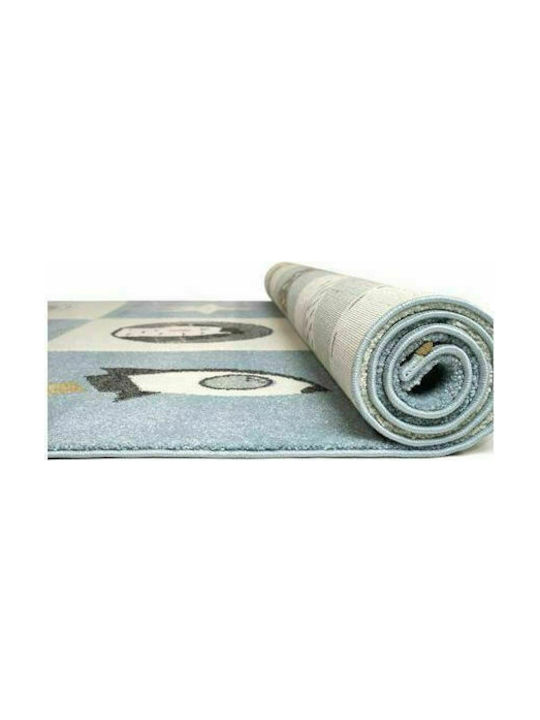 Βιοκαρπέτ Παιδικό Χαλί Μπλε 140x200cm Πάχους 13mm