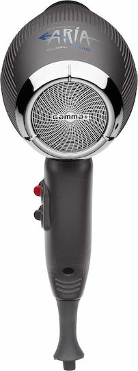 GammaPiu Aria Dual Ionic Πιστολάκι Μαλλιών Turbo 2200W Graphite Black