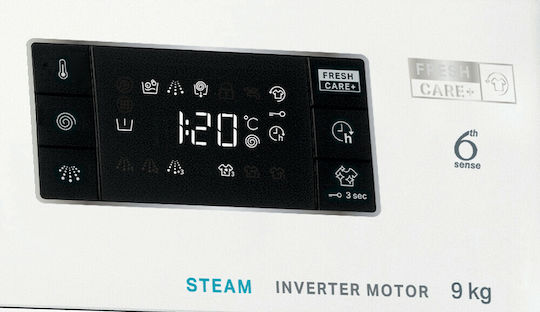 Whirlpool Пералня 9кг с Парна Технология 1400 Оборота 6th Sense FFB 9458 WV EE