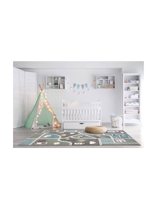 Newplan Bonita 262 Kinderteppich Grau 150x150cm Dicke 12mm