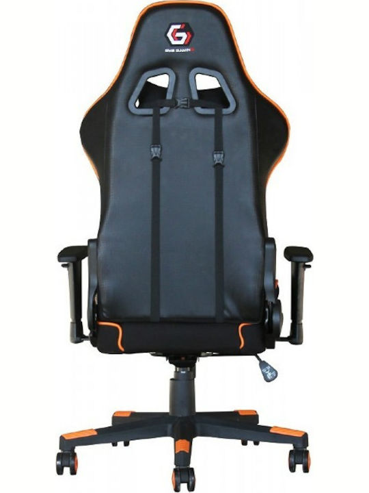 Gembird Scorpion Fabric Gaming Chair with Adjustable Arms Orange