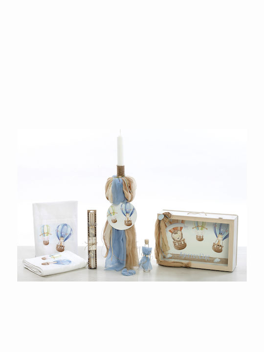 Bellissimo Flying Animals Baptism Set with Hot Air Balloon Subject
