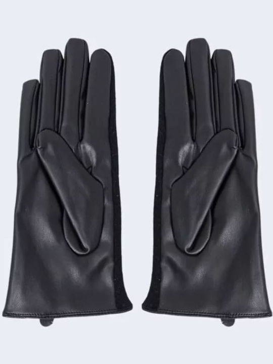 Desigual Boho Juliy Tribu Μαύρα Γυναικεία Δερμάτινα Γάντια