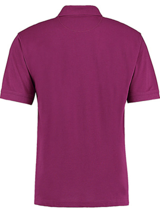 Kustom Kit Superwash 60 KK403 Men's Short Sleeve Promotional Blouse Magenta