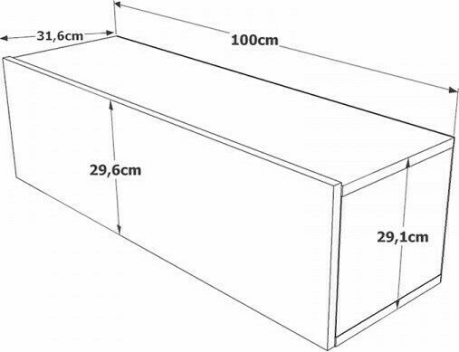 Stand TV Serit Alb / Natural L100xA31.5xÎ29.5cm