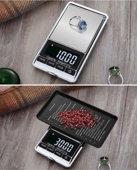 Andowl Qd101 Electronic Precision Commercial Scale with Weighing Capacity of 0.5kg and Division 0.01gr