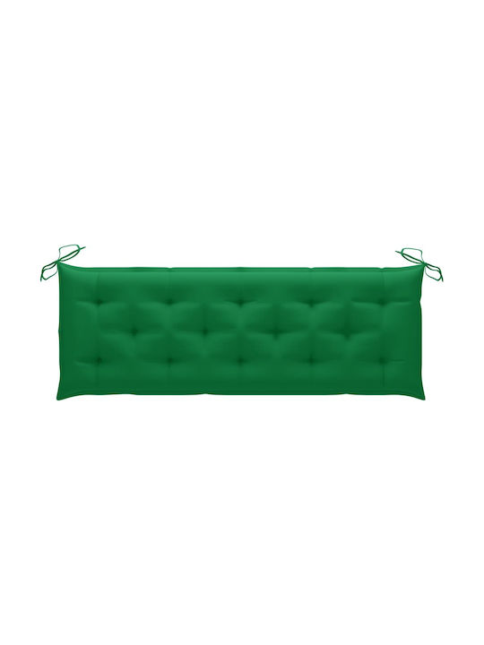 vidaXL Garden Swing Cushion with Backrest Green 150x50cm