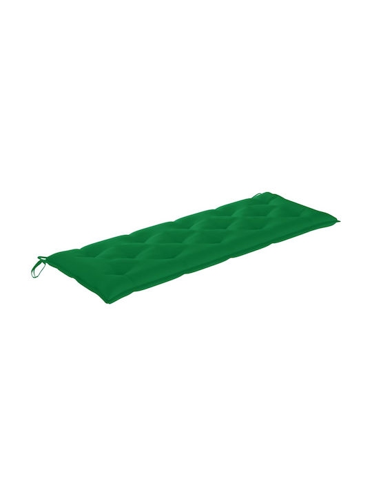 vidaXL Garden Swing Cushion with Backrest Green 150x50cm