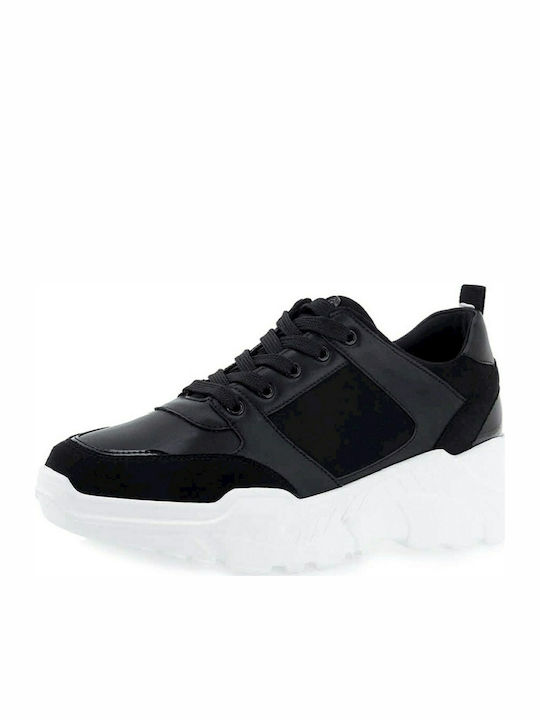 Seven Damen Chunky Sneakers Schwarz