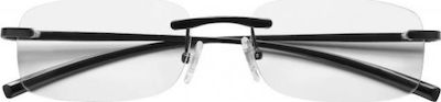 Silac 7097 Men's Reading Glasses +2.00 Black Metal 7097 3538