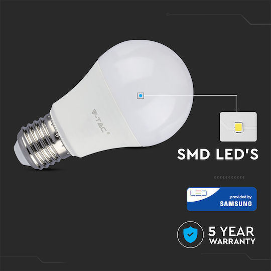 V-TAC Vt-262d LED-Lampe 12W 120mm für Fassung E27 und Form A60 Naturweiß 1055lm Dimmbar