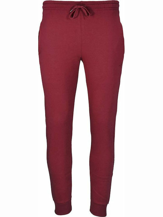 Pantaloni de trening cu Elastic Burgundy