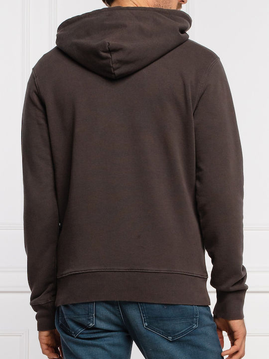 Pepe Jeans Men's Sweatshirt with Hood and Pockets Dark Grey