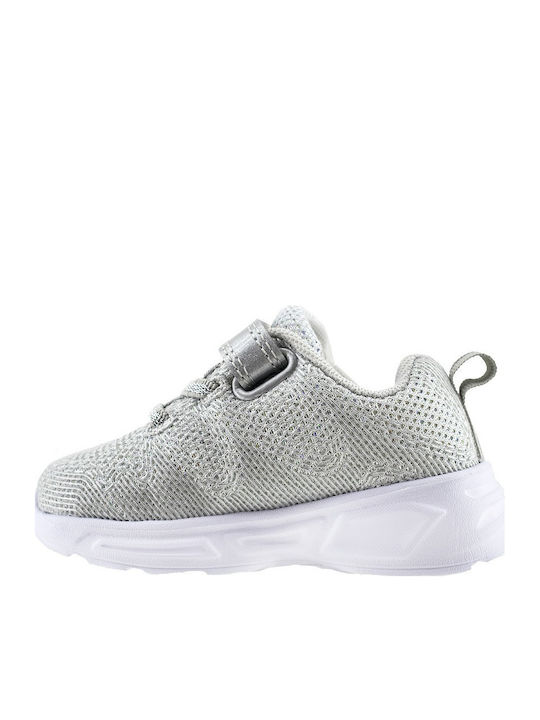 Wave Παιδικά Sneakers με Σκρατς & Φωτάκια Γκρι