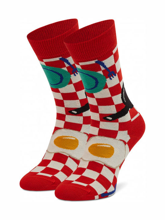 Happy Socks Early Bird Дамски Чорапи с Дизайн Червени 1Пакет