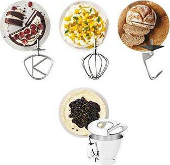 Kenwood Titanium Chef Baker XL Stand Mixer 1200W with Stainless Mixing Bowl 7lt