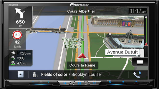 Pioneer Auto-Audiosystem Dodge Ladegerät (Bluetooth/USB/AUX/WiFi/GPS/Apple-Carplay/Android-Auto) mit Touchscreen 7"