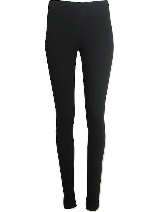 Frauen Lang Leggings Fleece-Beschichtung Schwarz