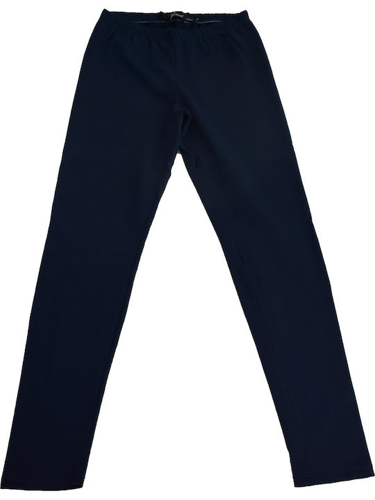 Frauen Lang Leggings Fleece-Beschichtung Marineblau
