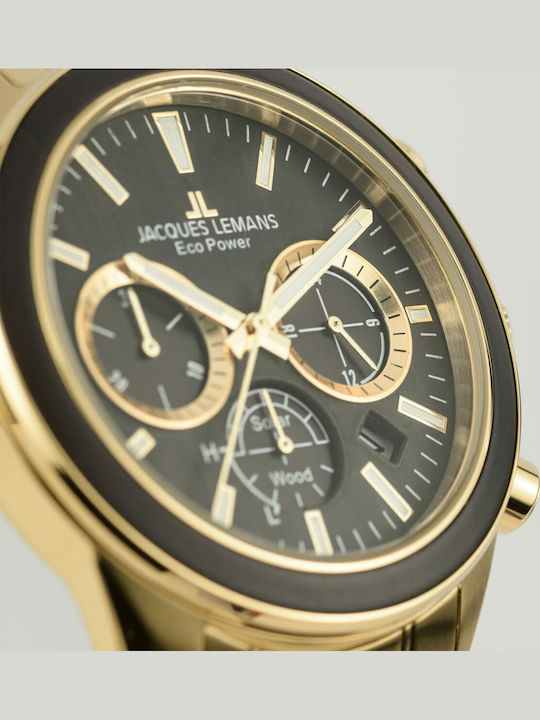 Jacques Lemans Ρολόι Solar με Μεταλλικό Μπρασελέ Jacques Lemans Ρολόι Solar με Μεταλλικό Μπρασελέ