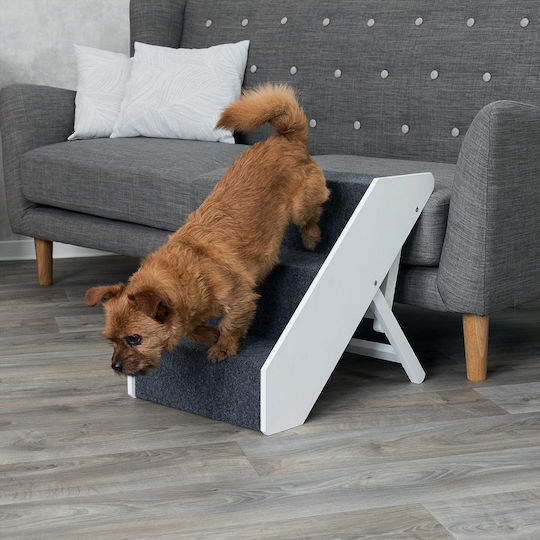 Trixie Adjustable Car Steps for Dogs 40x67cm White White