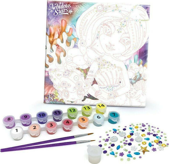 Nebulous Stars Painting Paint By Number Canvas-Coralia for Children 7+ years Years