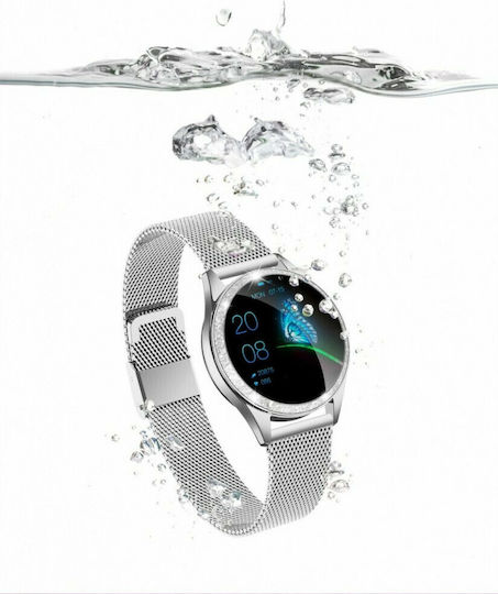 Oromed Crystal Smartwatch με Παλμογράφο (Ασημί)