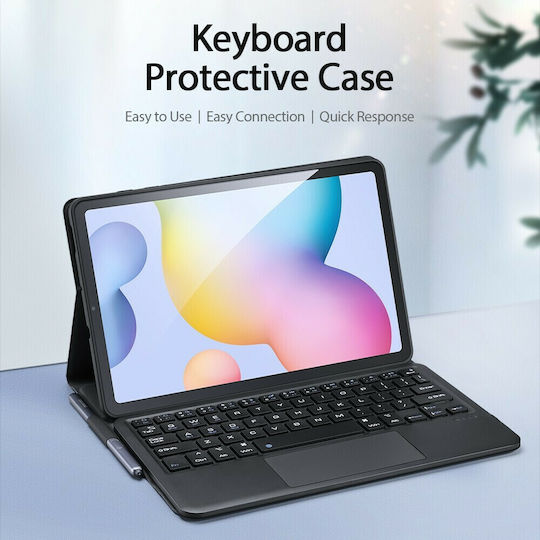 Dux Ducis Touchpad Flip Cover with Keyboard in English US Black (Galaxy Tab S6 Lite 10.4)