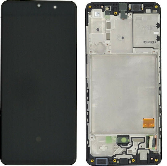 Екран OLED със Сензорен Механизъм за Galaxy A41 (Черен)