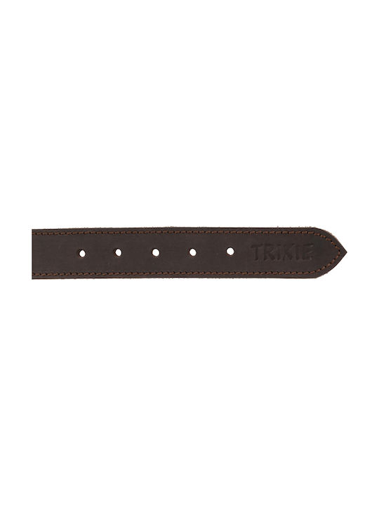 Trixie Rustic Dog Collar Leather in Brown color Collar 57-66cm 30mm L/XL Dark Large / XLarge