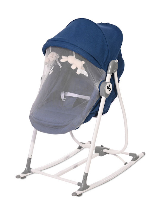 Lorelli Cradle Alicante with Mattress and Wheels Blue