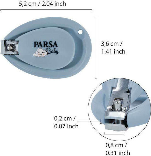 Parsa Βρεφικός Νυχοκόπτης Blue