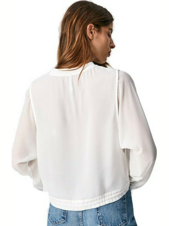 Pepe Jeans Gisela Women's Blouse Long Sleeve White