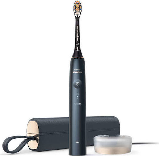 Philips Sonicare DiamondClean 9900 Electric Toothbrush with Pressure Sensor and Travel Case Blue